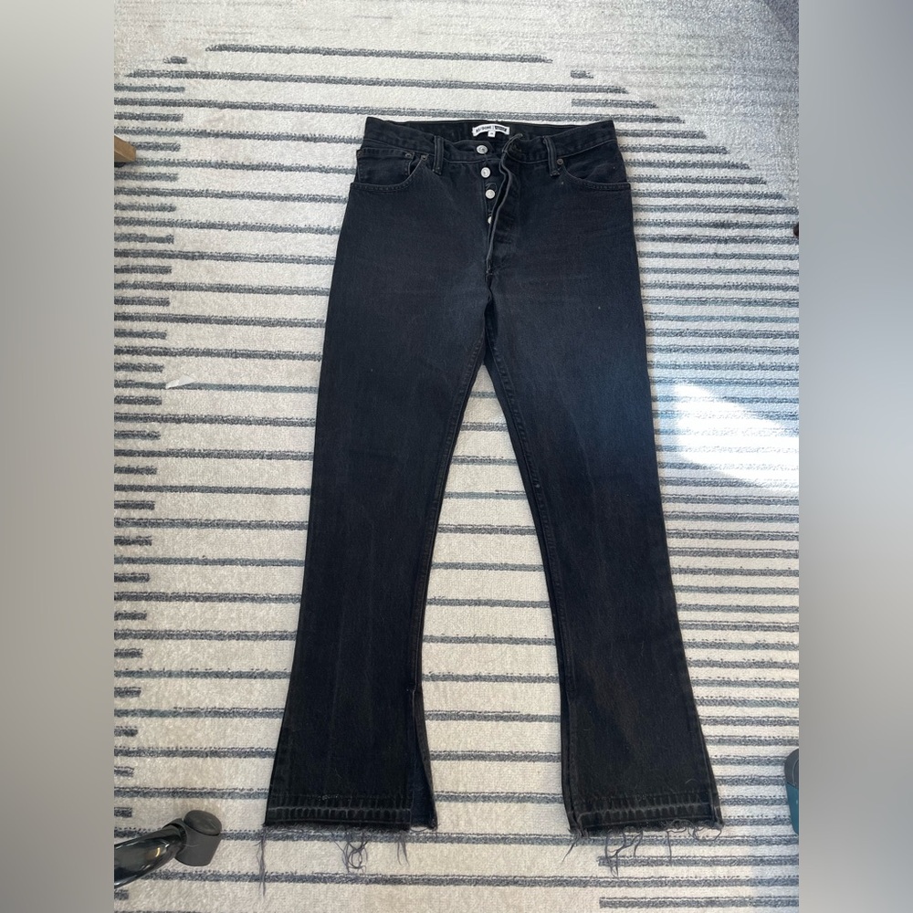 Re/Done Elsa Bootcut jeans in black. Rare